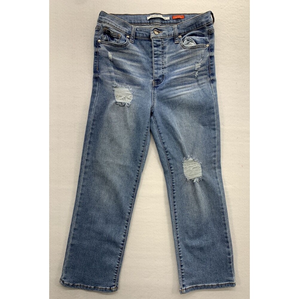 Celebrity Pink Womens Denim Jeans The Eleven Size 13/31 Light Wash